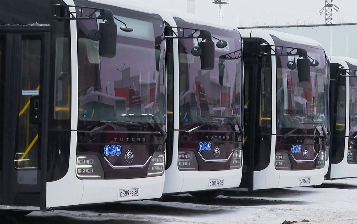 16 новых автобусов большой вместимости поступили в Пензу