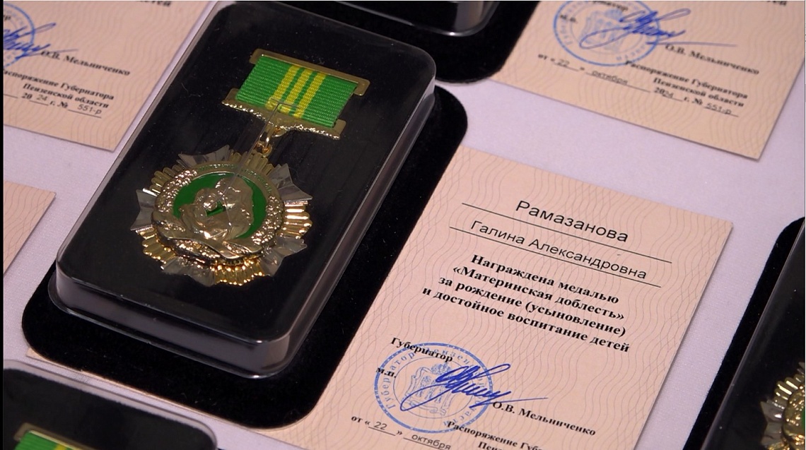 В Пензе наградили многодетных мам
