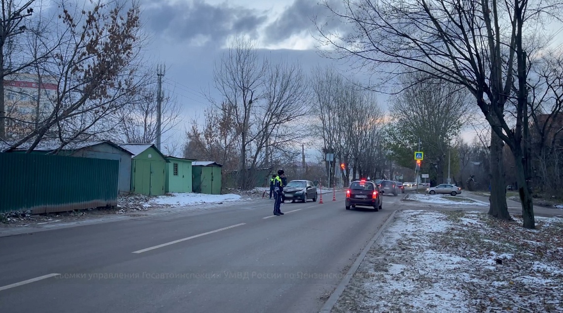 В Пензе на улице Пролетарской легковушка насмерть сбила пенсионерку