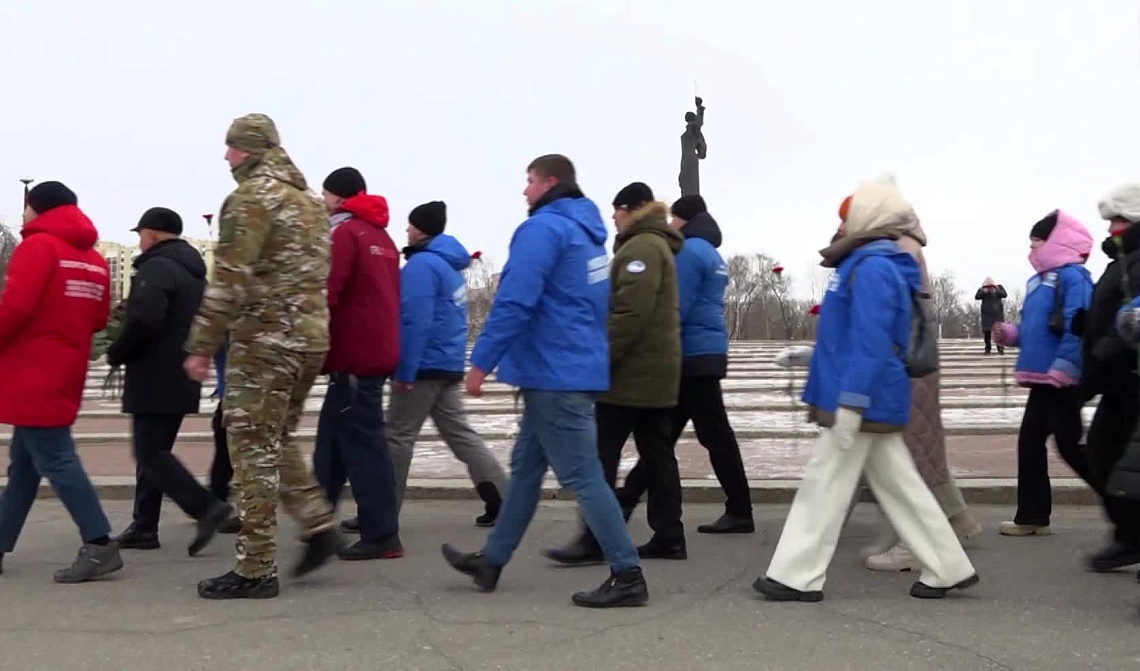 В Пензе состоялась патриотическая акция, посвященная снятию блокады Ленинграда