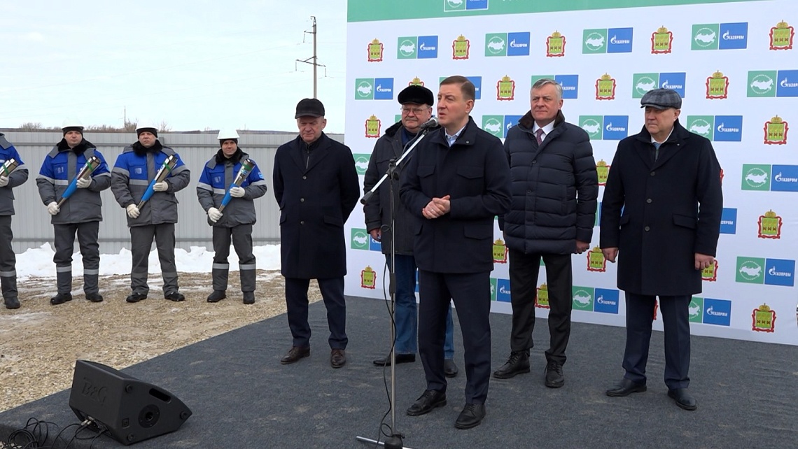 В селе Лебедевка торжественно открыли новый газопровод