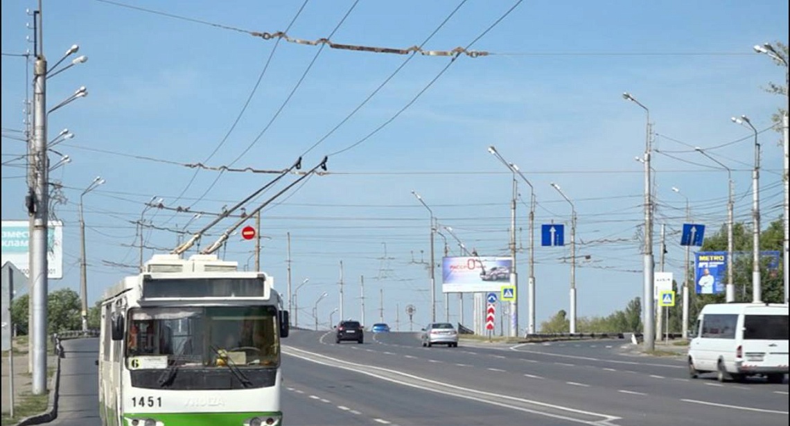 В Пензе заменены сотни метров проводов контактной сети троллейбусов