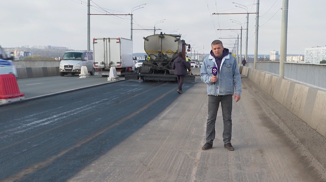 В Пензе приступили к реконструкции проезжей части Большого Сурского моста