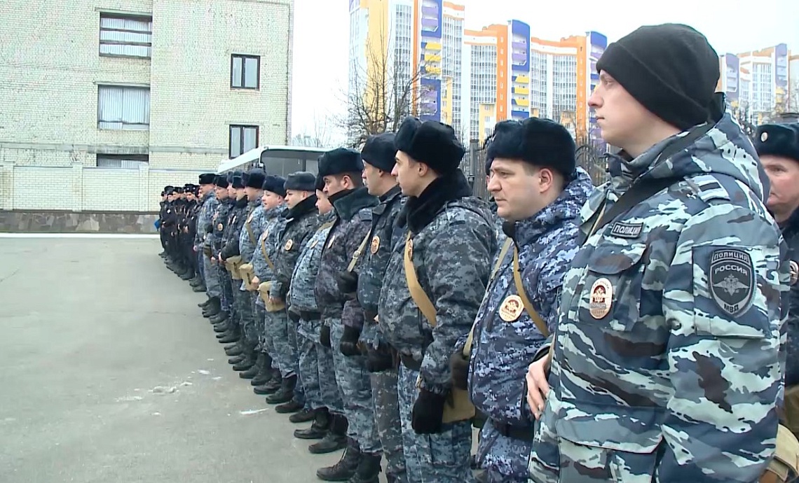 Сводный отряд пензенской полиции отправился в служебную командировку в Чеченскую Республику