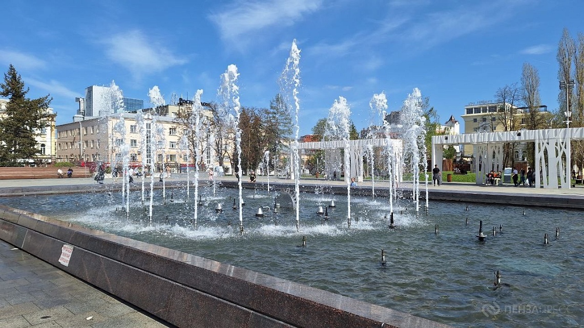 В Пензе к 1 мая готовятся запустить главный городской фонтан