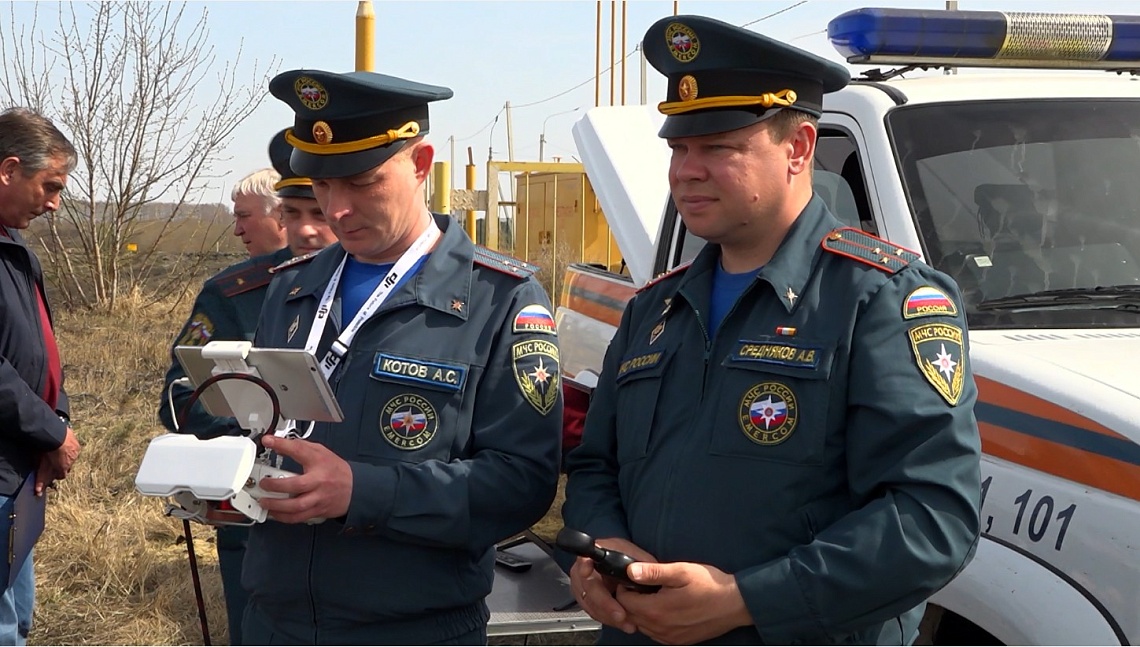 В Пензенской области сотрудники МЧС следят за пожароопасной ситуацией с помощью БПЛА